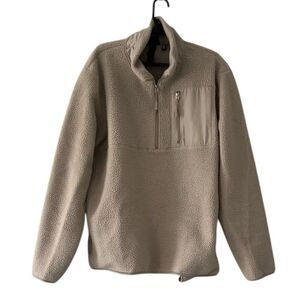 H & M Men's 1/4 Zip Sherpa Fleece size XL